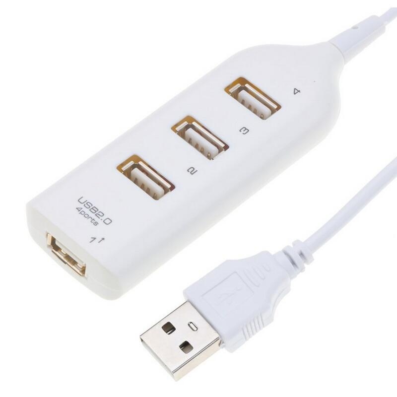 Split USB 2.0 HUB - 4 porty - biely