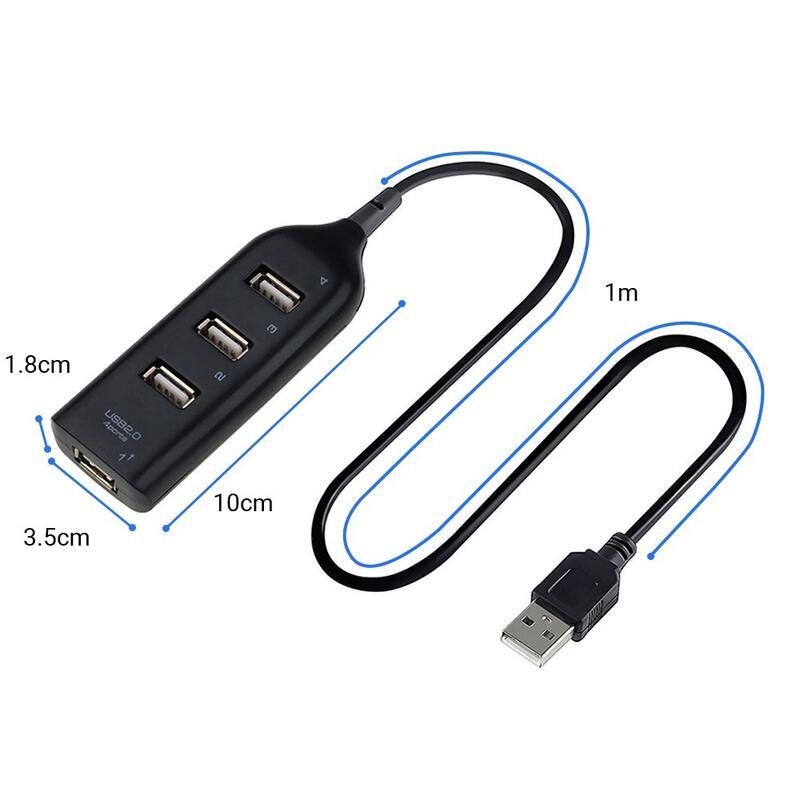 Split USB 2.0 HUB - 4 porty - biely