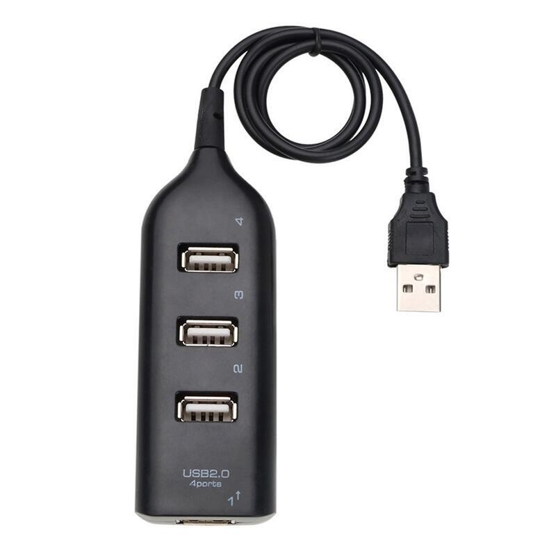 Split USB 2.0 HUB - 4 porty - čierny