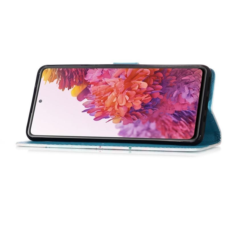 Spot PU kožené peněženkové púzdro pre mobil Samsung Galaxy S20 FE / S20 FE 5G - lapač snov