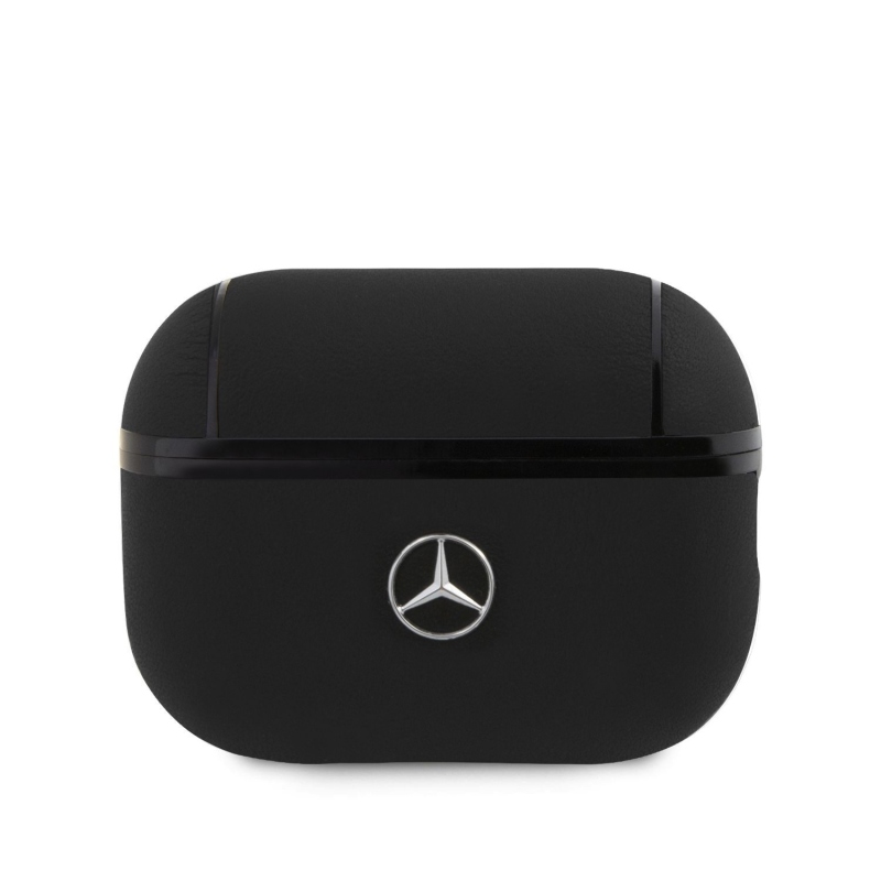 Mercedes Kožené Púzdro pre AirPods Pro 2 Black