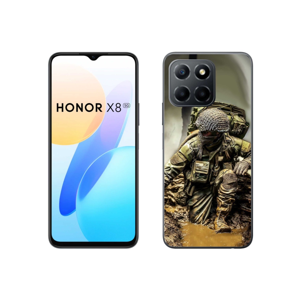 Gélový kryt mmCase na Honor X8 5G/70 Lite 5G - vojak