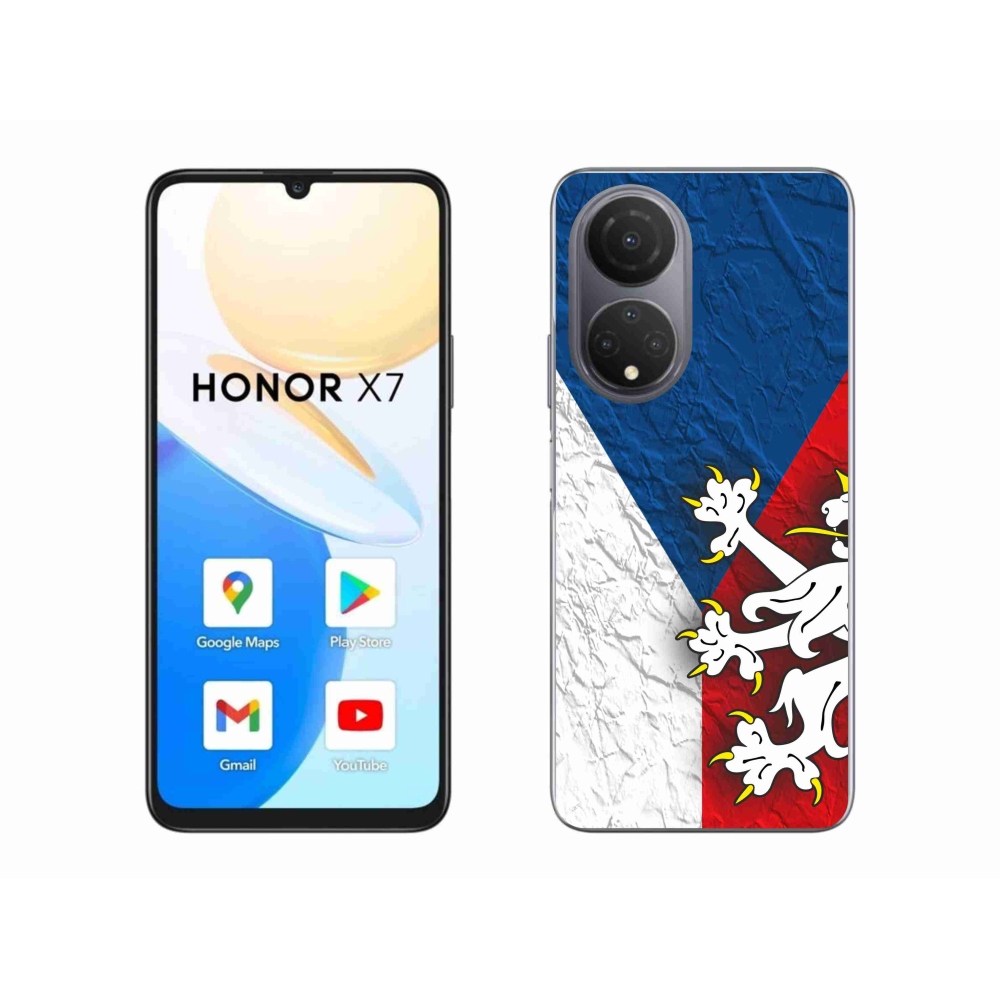 Gélový kryt mmCase na Honor X7 - česká vlajka 1
