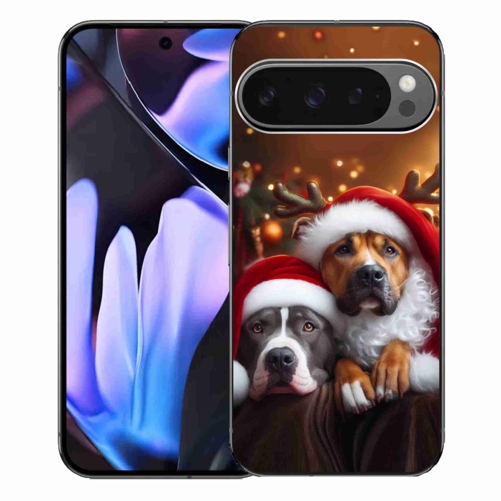 Gélový kryt mmCase na Google Pixel 9 Pro XL - vianočné psy