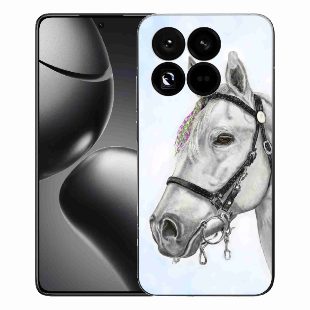 Gélový kryt mmCase na Xiaomi 15T Pro - biely kôň 1