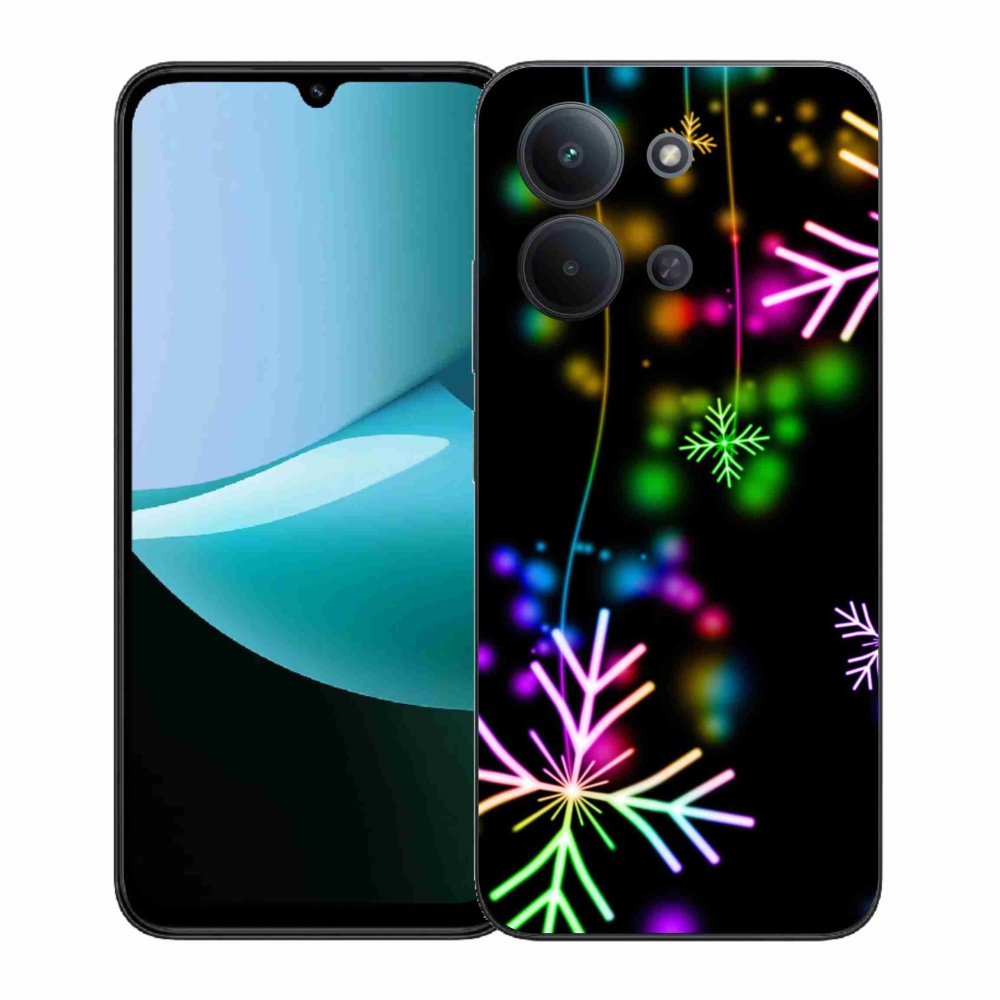 Gélový kryt mmCase na Xiaomi Redmi 15C 4G (171mm)/Poco C85 4G (171mm) - farebné vločky