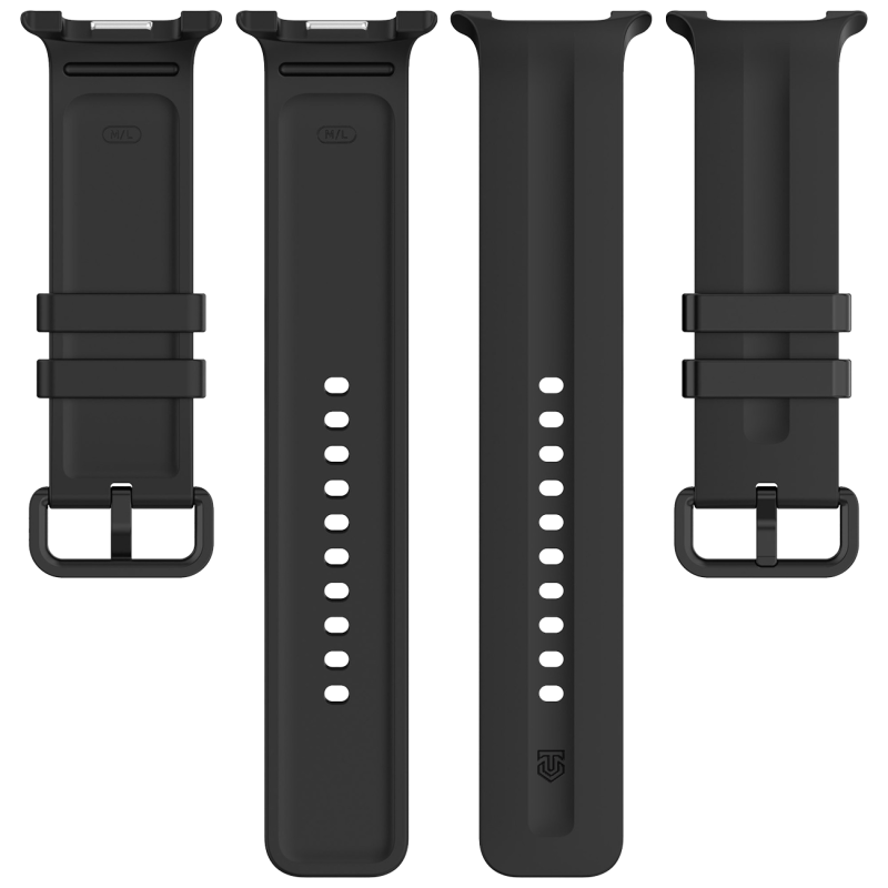 Taktický silikónový remienok pre Samsung Galaxy Watch 8/9, čierny