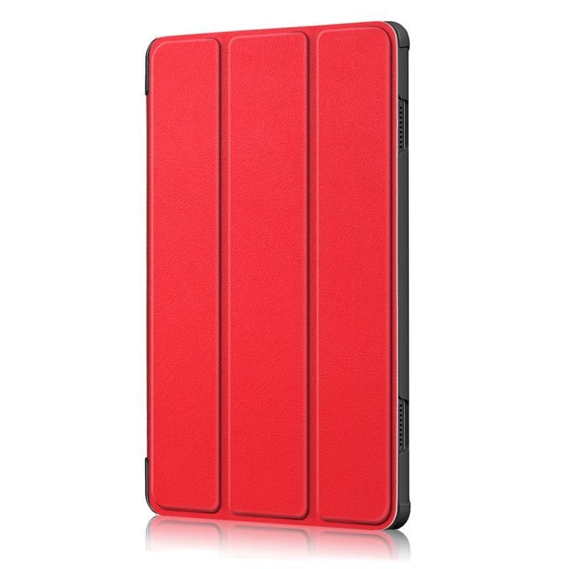 Stand polohovateľné PU kožené puzdro na tablet Lenovo Tab M10 - červené