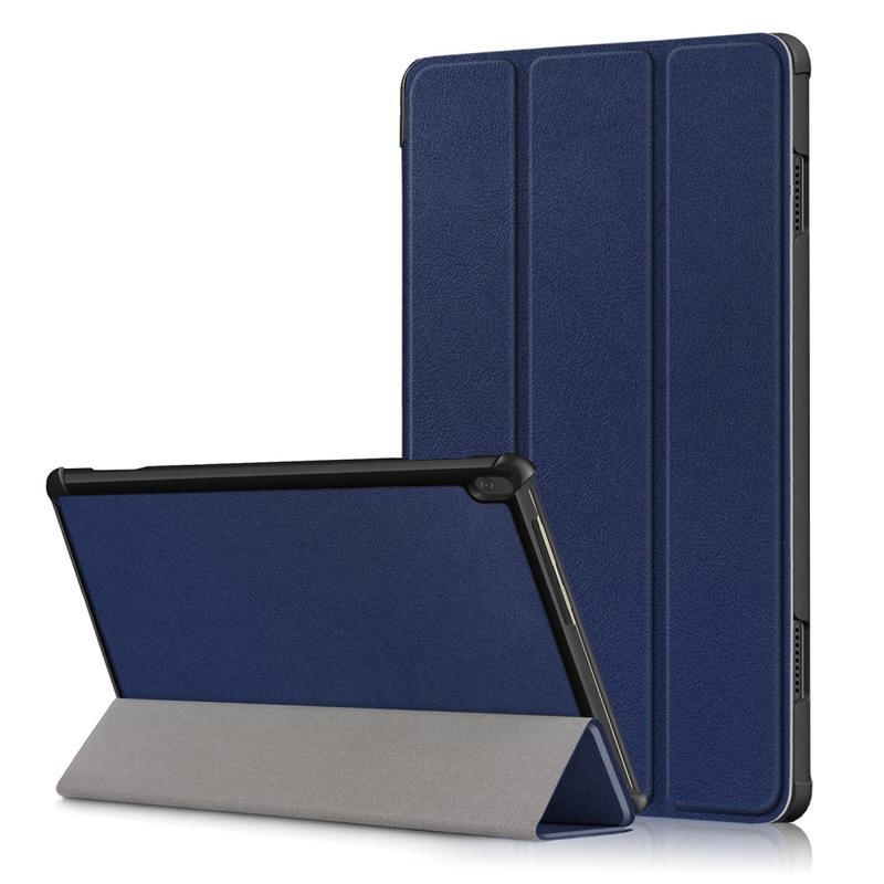 Stand polohovateľné PU kožené puzdro na tablet Lenovo Tab M10 - modré