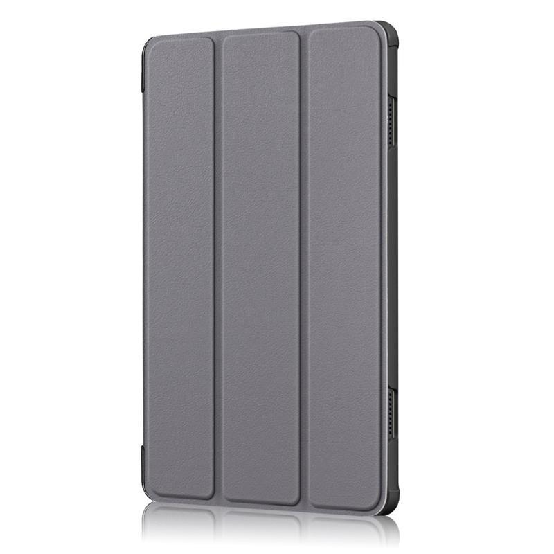 Stand polohovateľné PU kožené puzdro na tablet Lenovo Tab M10 - šedé
