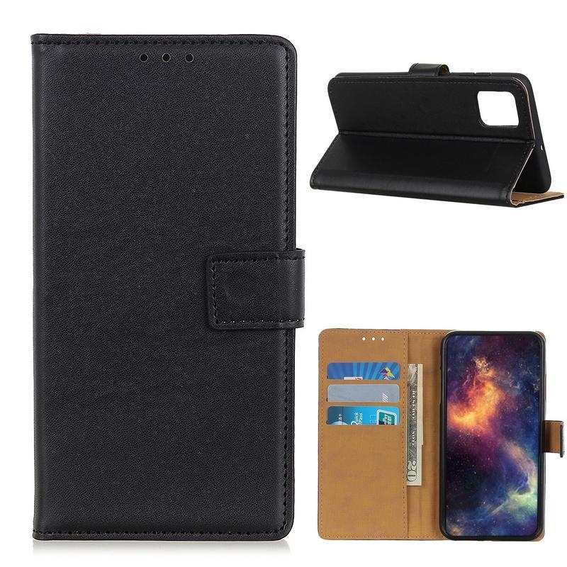 Stand PU kožené peněženkové puzdro na mobil Xiaomi Mi 10T 5G / 10T Pro 5G - čierne