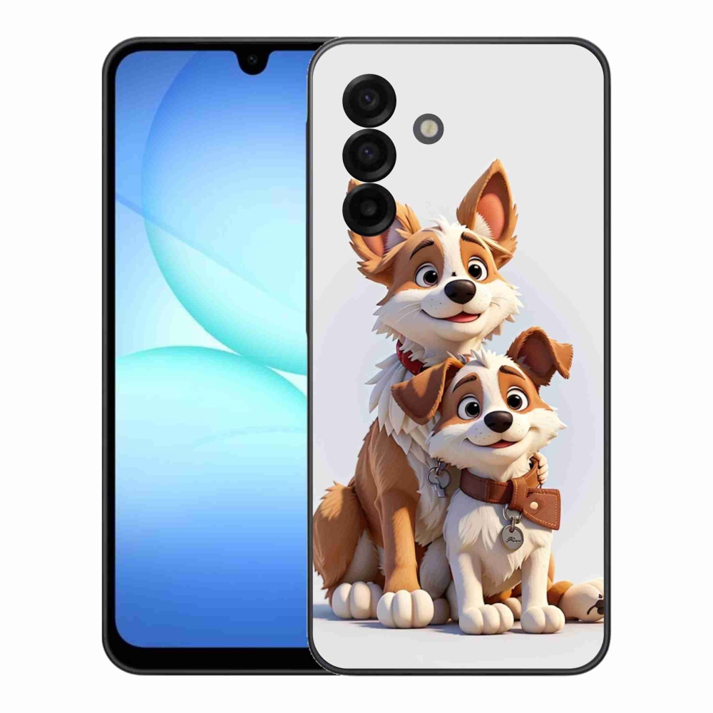 Gélový kryt mmCase na Samsung Galaxy A17 5G - kreslenie psy