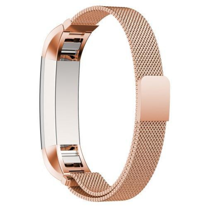 Steel remienok z nerezovej ocele na Fitbit Alta Mesh - rosegold