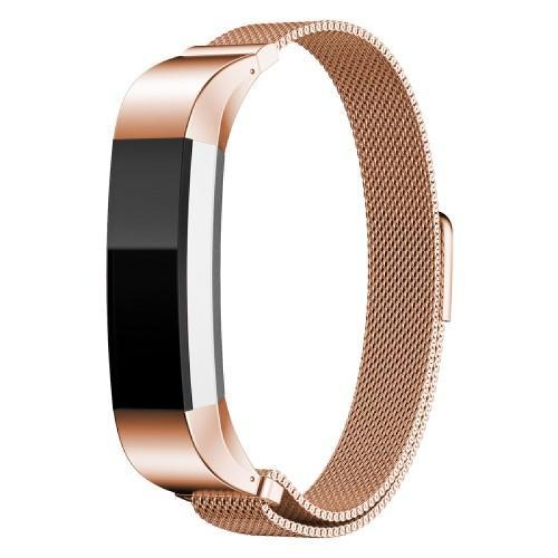 Steel remienok z nerezovej ocele na Fitbit Alta Mesh - rosegold