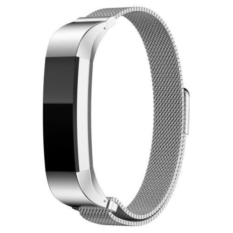 Steel remienok z nerezovej ocele na Fitbit Alta Mesh - strieborný