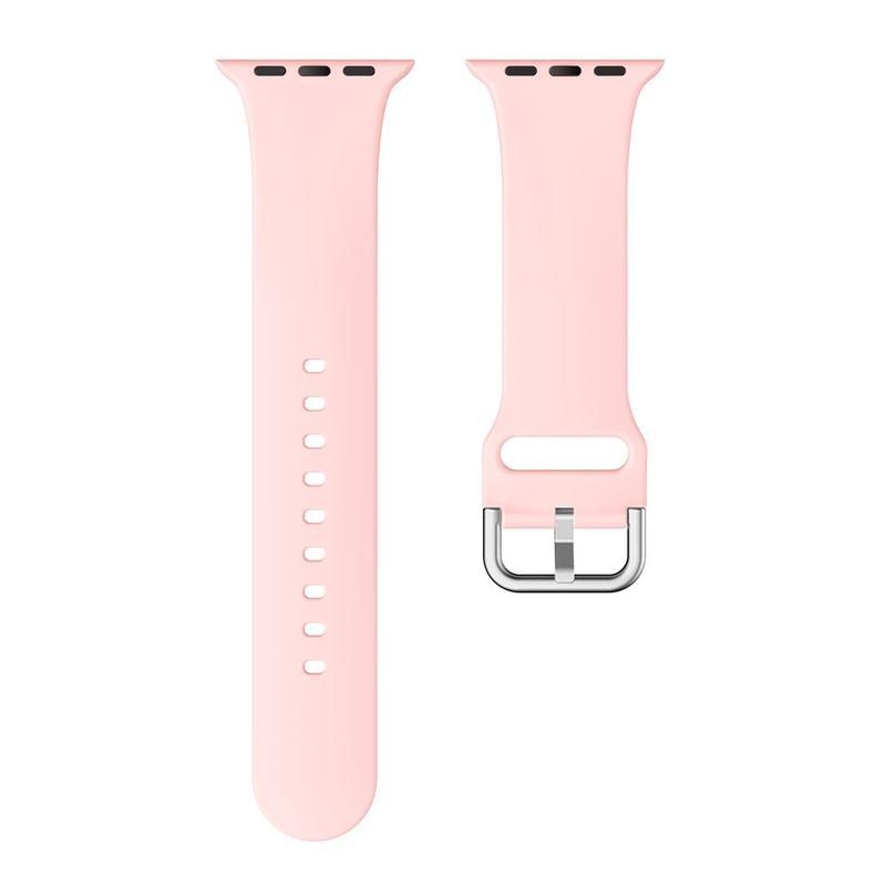 Strap silikónový remienok na Apple Watch 5/4 40mm, 3/2/1 38mm - ružový