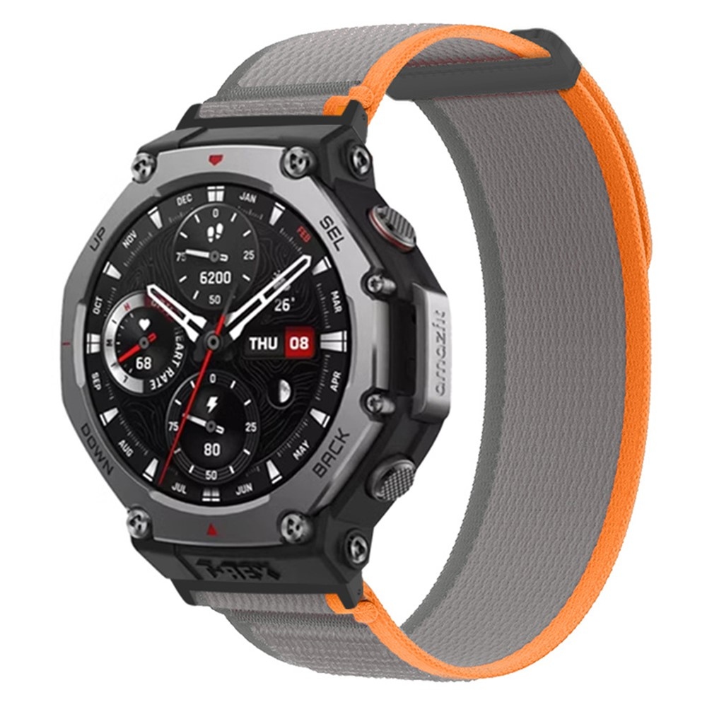 Strappe nylonový remienok na Amazfit T-Rex 3 - oranžový/sivý