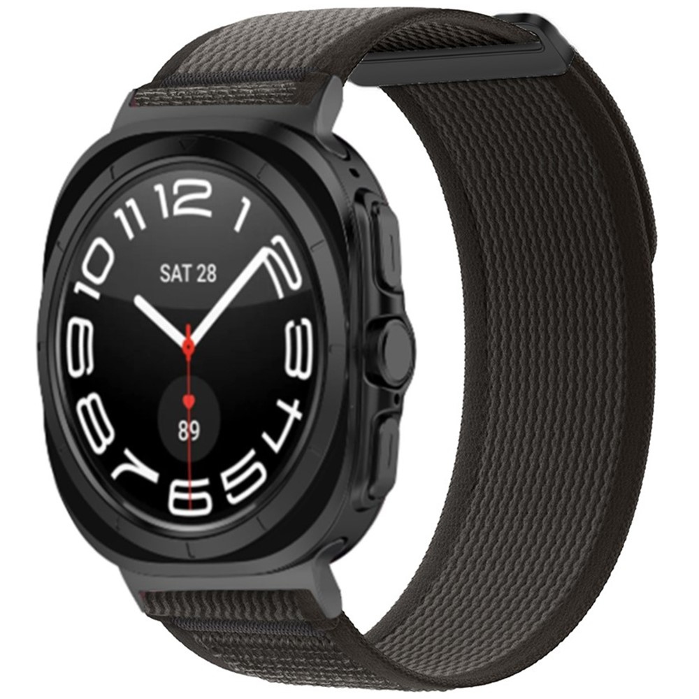 Strappe nylonový remienok na Samsung Galaxy Watch Ultra (2025) 47mm - čierny