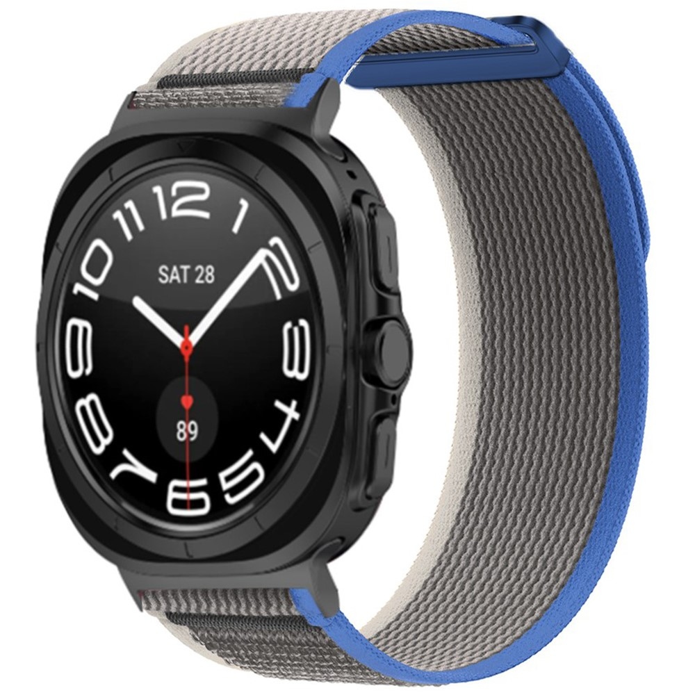 Strappe nylonový remienok na Samsung Galaxy Watch Ultra (2025) 47mm - modrý/sivý