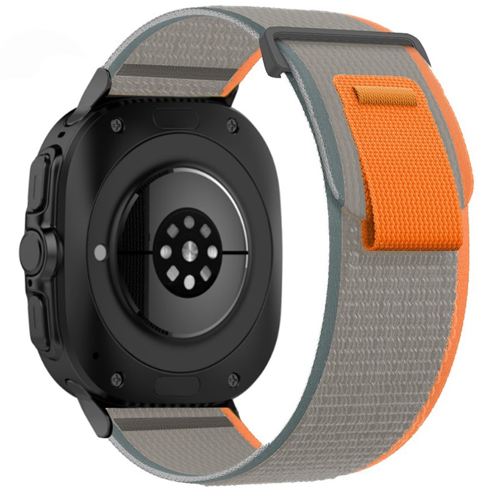 Strappe nylonový remienok na Samsung Galaxy Watch Ultra (2025) 47mm - oranžový/sivý