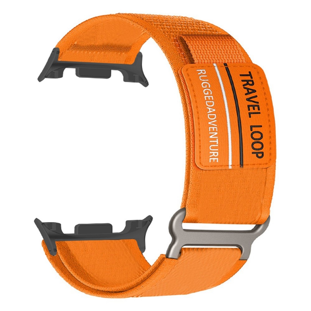Strappy nylonový remienok na Samsung Galaxy Watch9 40mm/44mm/Watch8 44mm/40mm/Watch8 Classic 46mm - oranžový