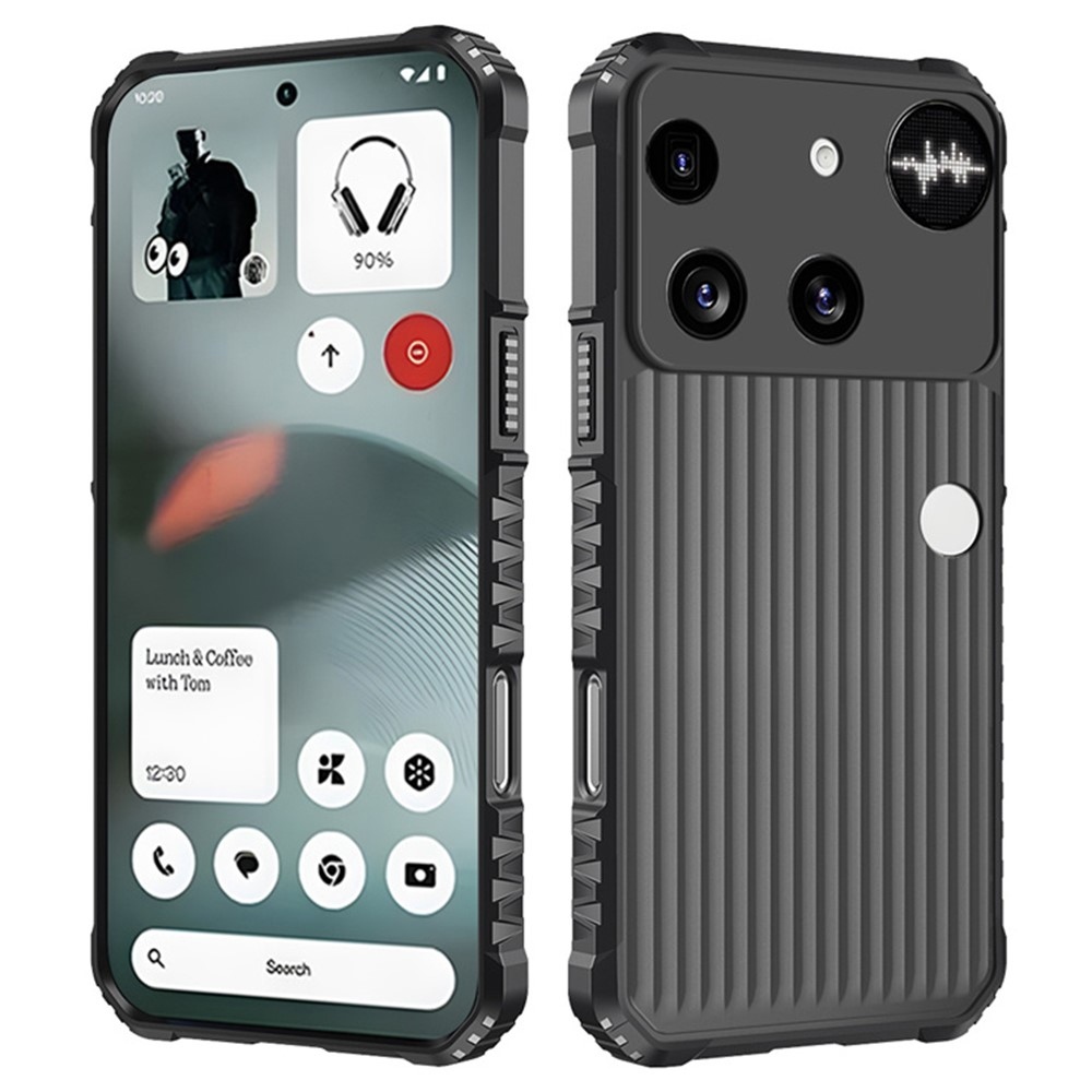 Stripes odolný kryt na mobil Nothing Phone (3) 5G - čierny
