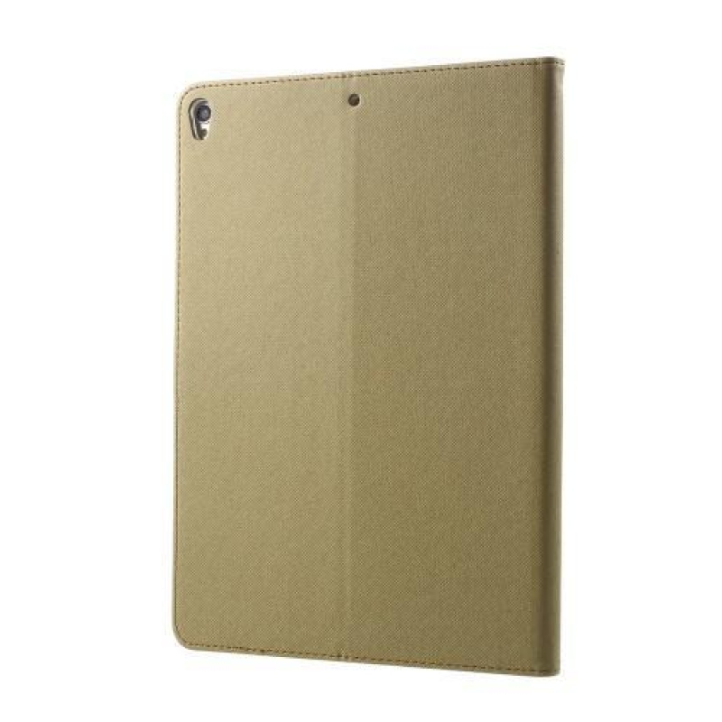 Style PU kožené puzdro na iPad Pro 10.5 - khaki