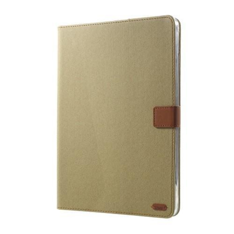 Style PU kožené puzdro na iPad Pro 10.5 - khaki