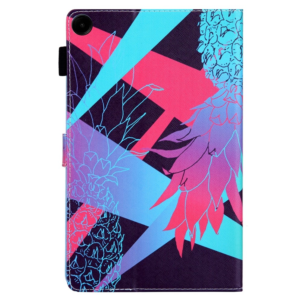 Stylish chytré zatváracie púzdro na Samsung Galaxy Tab A11+/Tab A9+ - farebný ananás