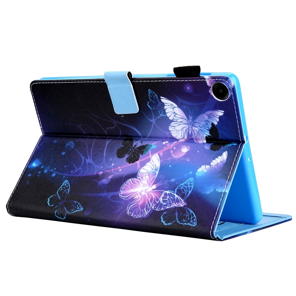 Stylish chytré zatváracie púzdro na Samsung Galaxy Tab A11+/Tab A9+ - fialové motýle