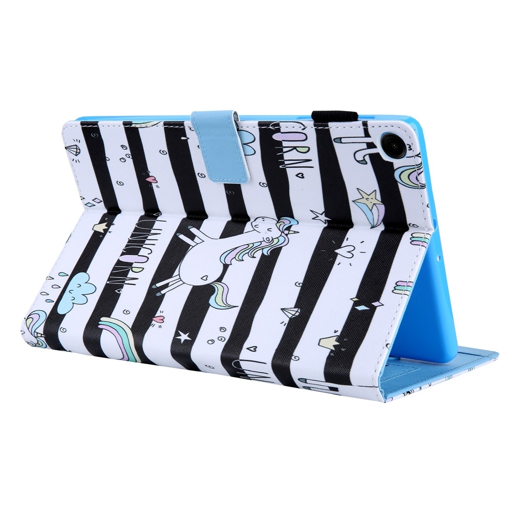 Stylish chytré zatváracie púzdro na Samsung Galaxy Tab A11+/Tab A9+ - jednorožec