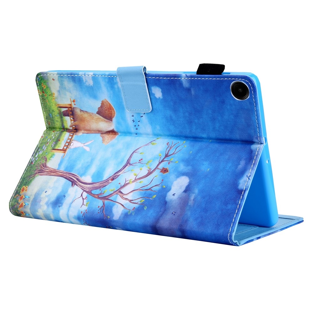 Stylish chytré zatváracie púzdro na Samsung Galaxy Tab A11+/Tab A9+ - slon a králik