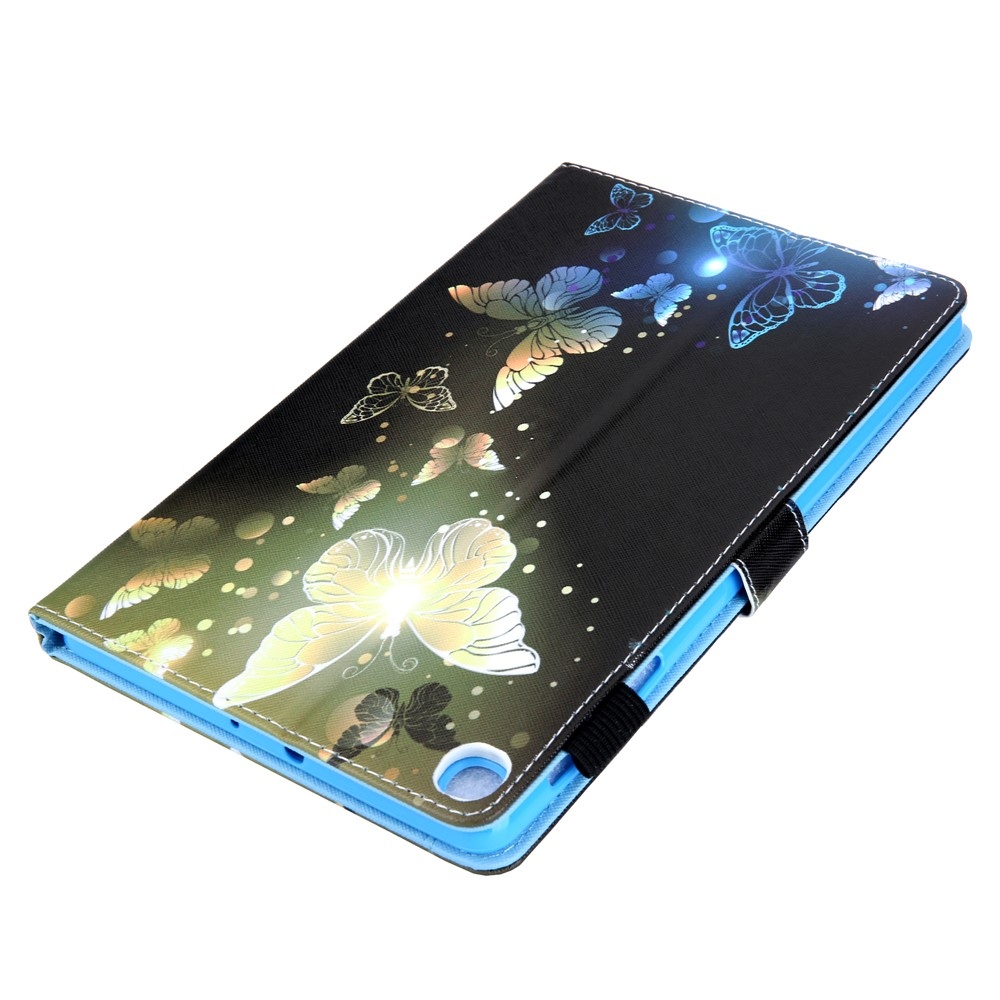 Stylish chytré zatváracie púzdro na Samsung Galaxy Tab A11+/Tab A9+ - zlatí motýle