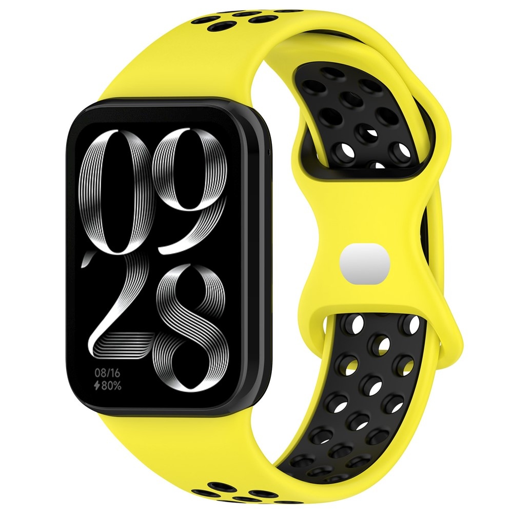 Stylish silikónový remienok na Xiaomi Smart Band 10 Pro/9 Pro/8 Pro/Redmi Watch 6/5/4 - žltý/čierny