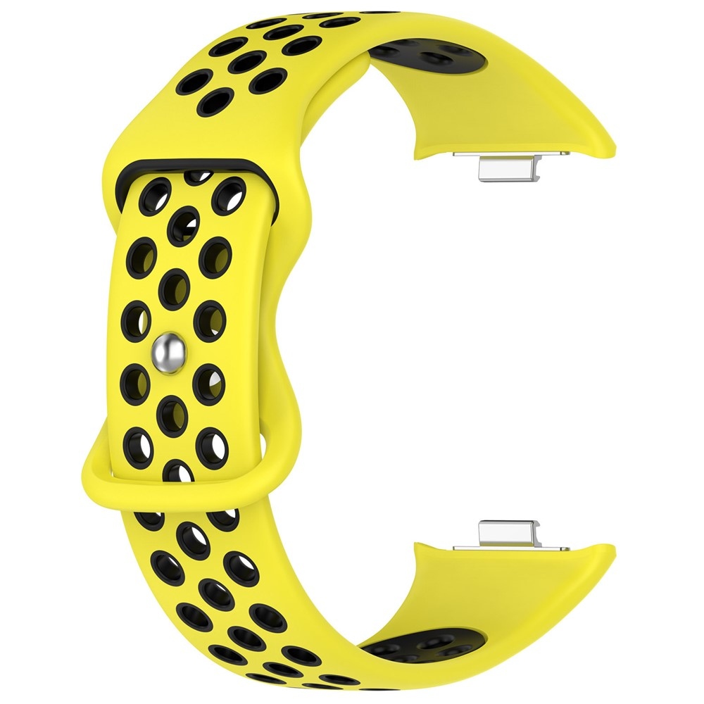 Stylish silikónový remienok na Xiaomi Smart Band 10 Pro/9 Pro/8 Pro/Redmi Watch 6/5/4 - žltý/čierny