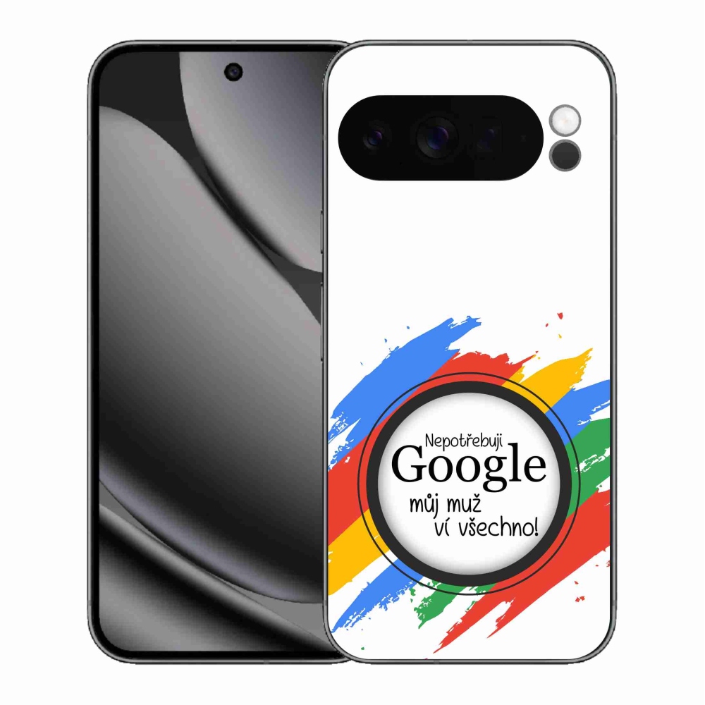 Gélový kryt mmCase na Google Pixel 10 Pro XL - muž vie všetko biele pozadie