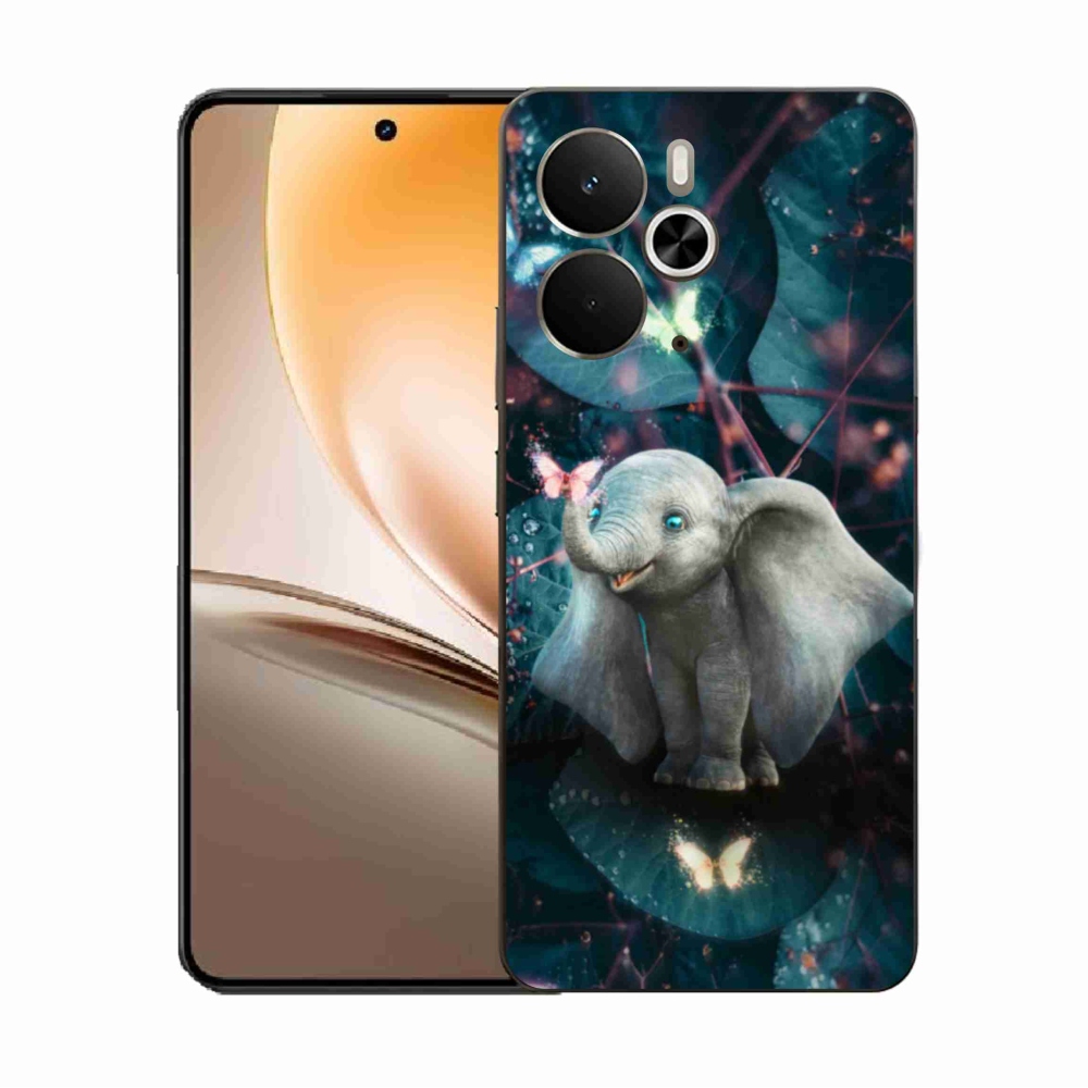 Gélový kryt mmCase na Realme 14 5G - roztomilý slon