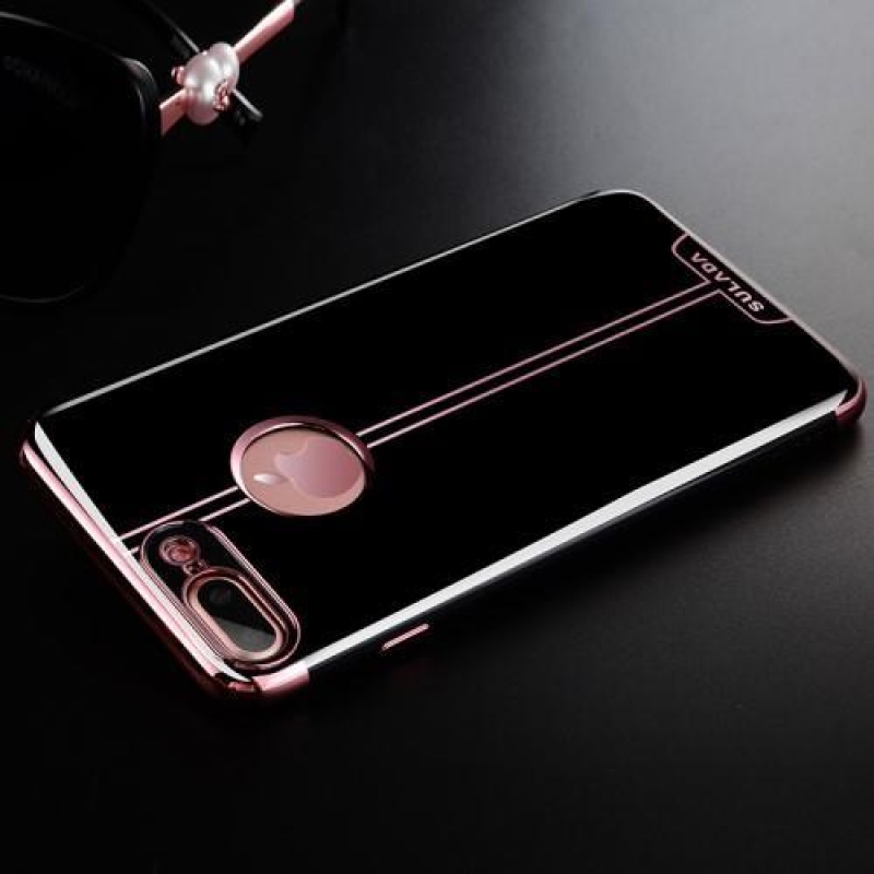 Sulo štýlový gélový obal na iPhone 8 Plus a iPhone 7 Plus - Rosegold