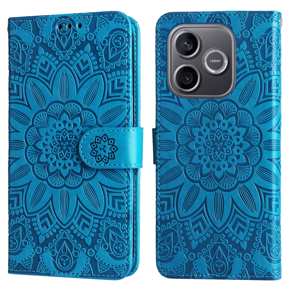 Sunflower knižkové puzdro na Honor 600 Lite 5G - modré