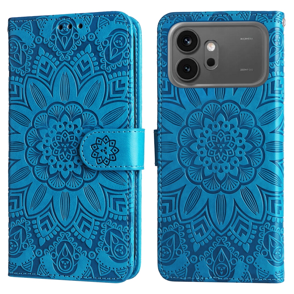 Sunflower knižkové puzdro na Honor 600 Pro 5G/Honor 600 5G - modré