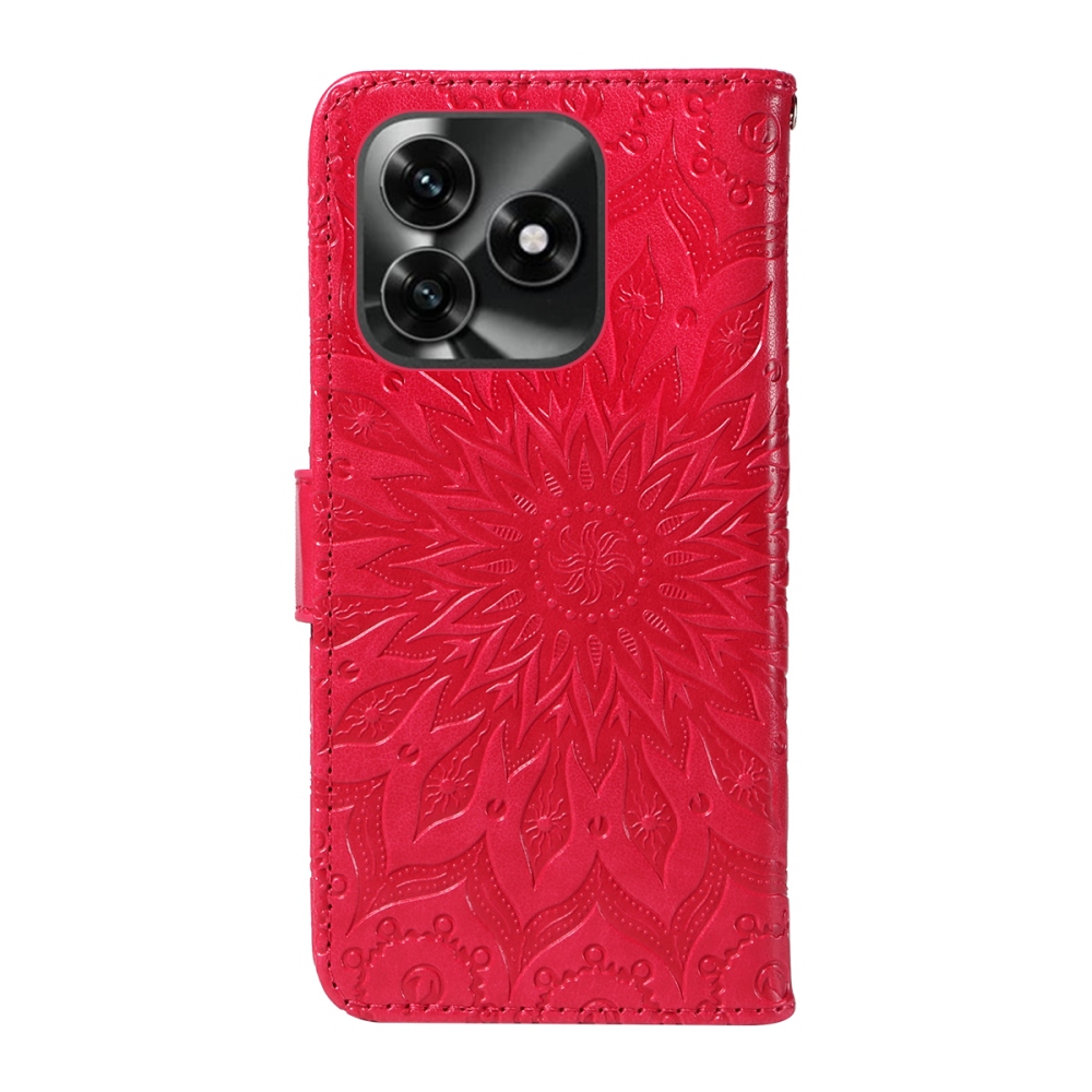 Sunflower knižkové puzdro na Honor X5c Plus - červené