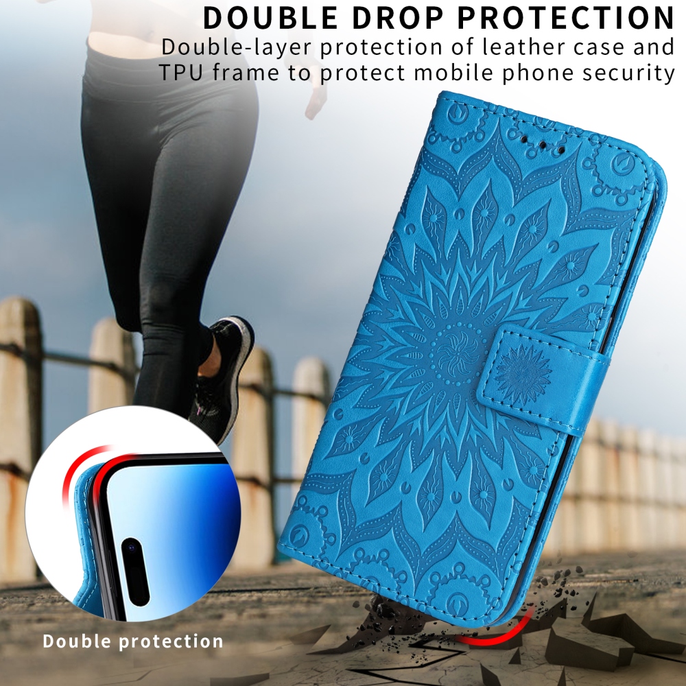 Sunflower knižkové puzdro na Honor X5c Plus - modré