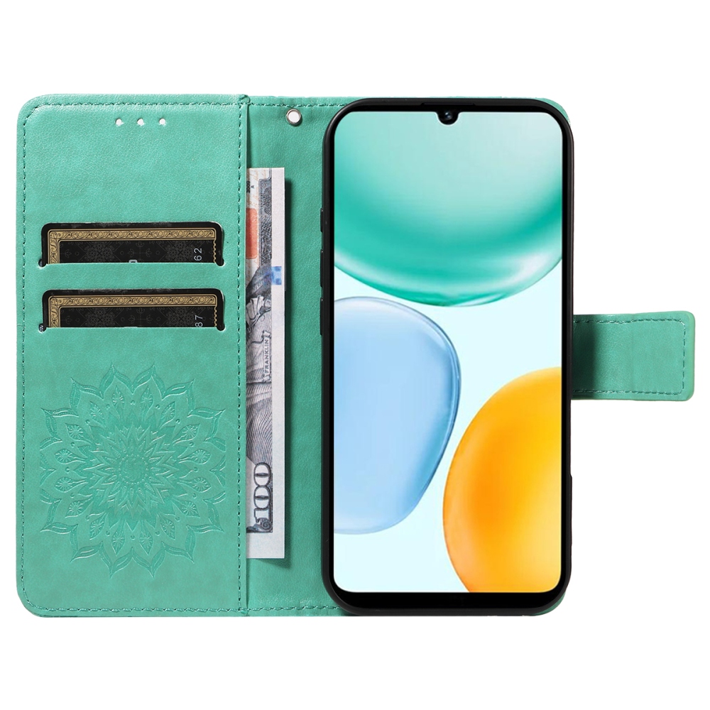 Sunflower knižkové puzdro na Honor X5c Plus - modrozelené