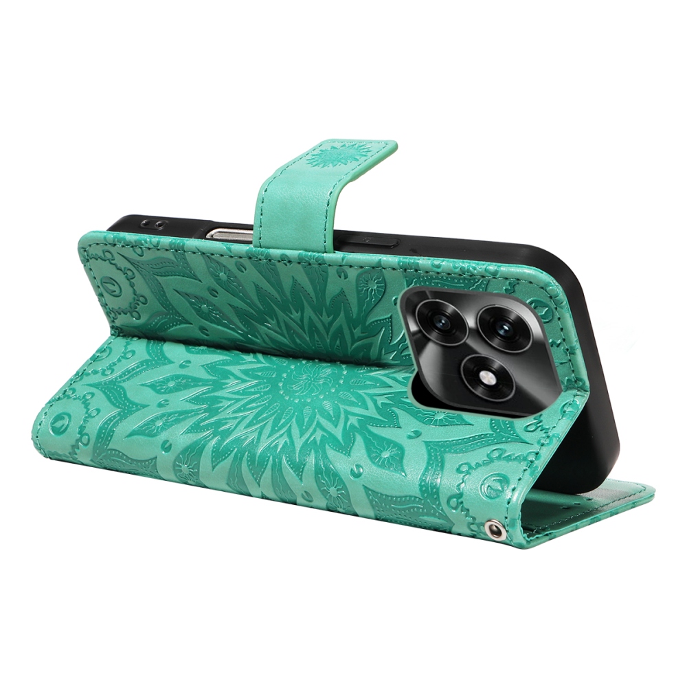 Sunflower knižkové puzdro na Honor X5c Plus - modrozelené