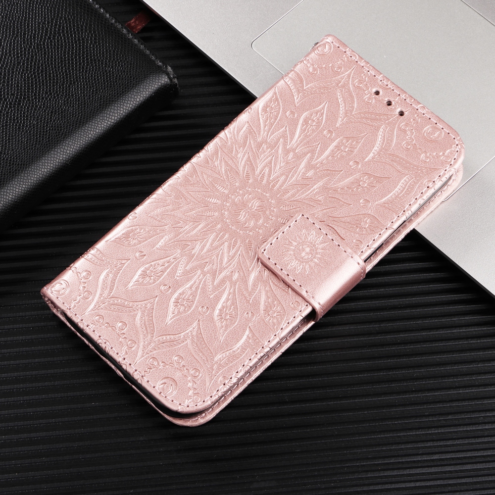 Sunflower knižkové puzdro na Honor X5c Plus - ružovozlaté