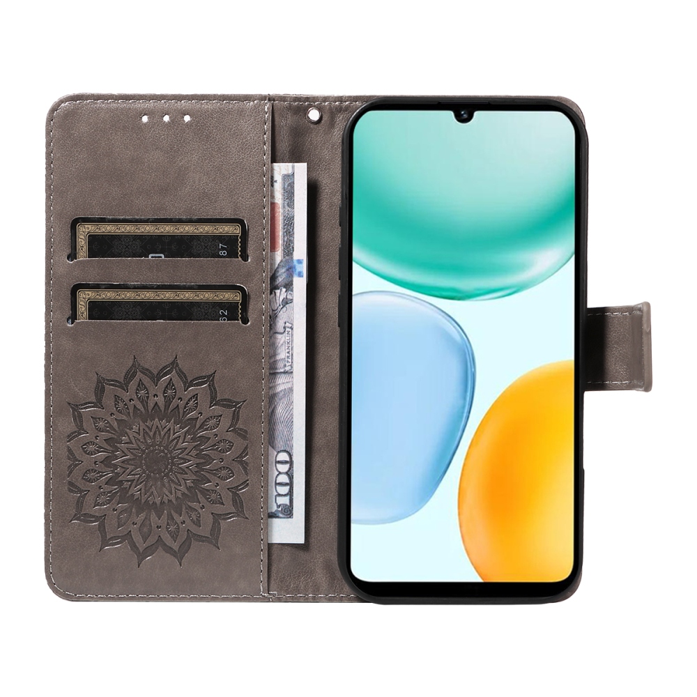 Sunflower knižkové puzdro na Honor X5c Plus - šedé