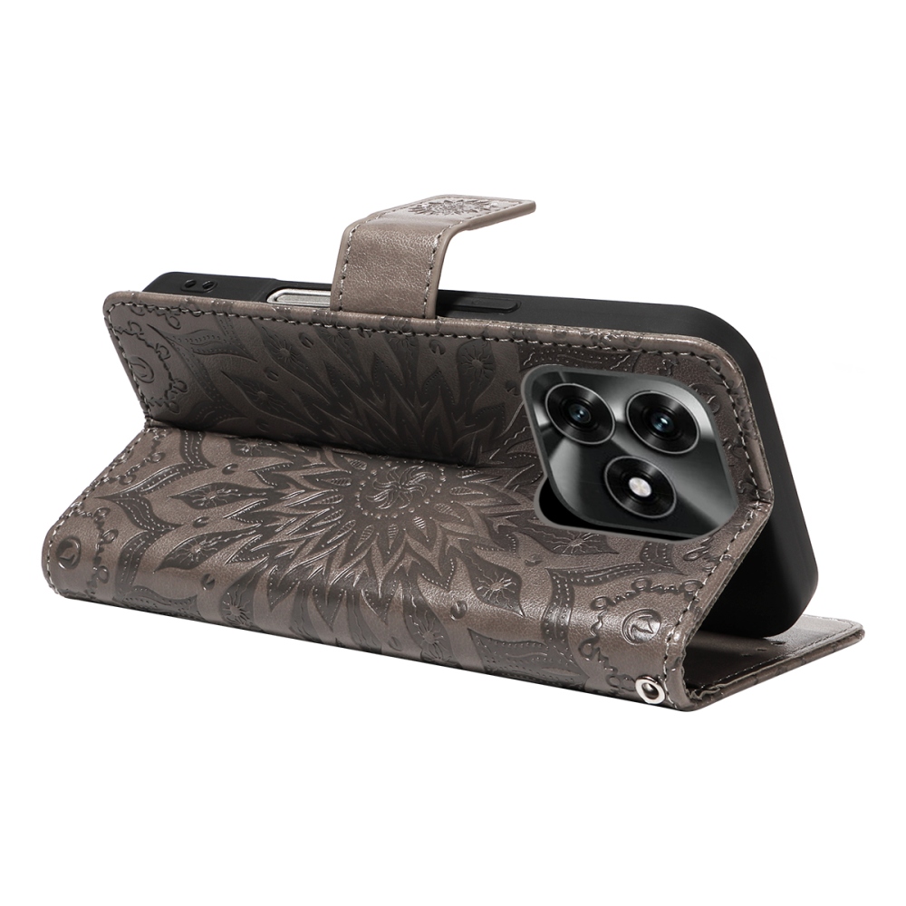 Sunflower knižkové puzdro na Honor X5c Plus - šedé