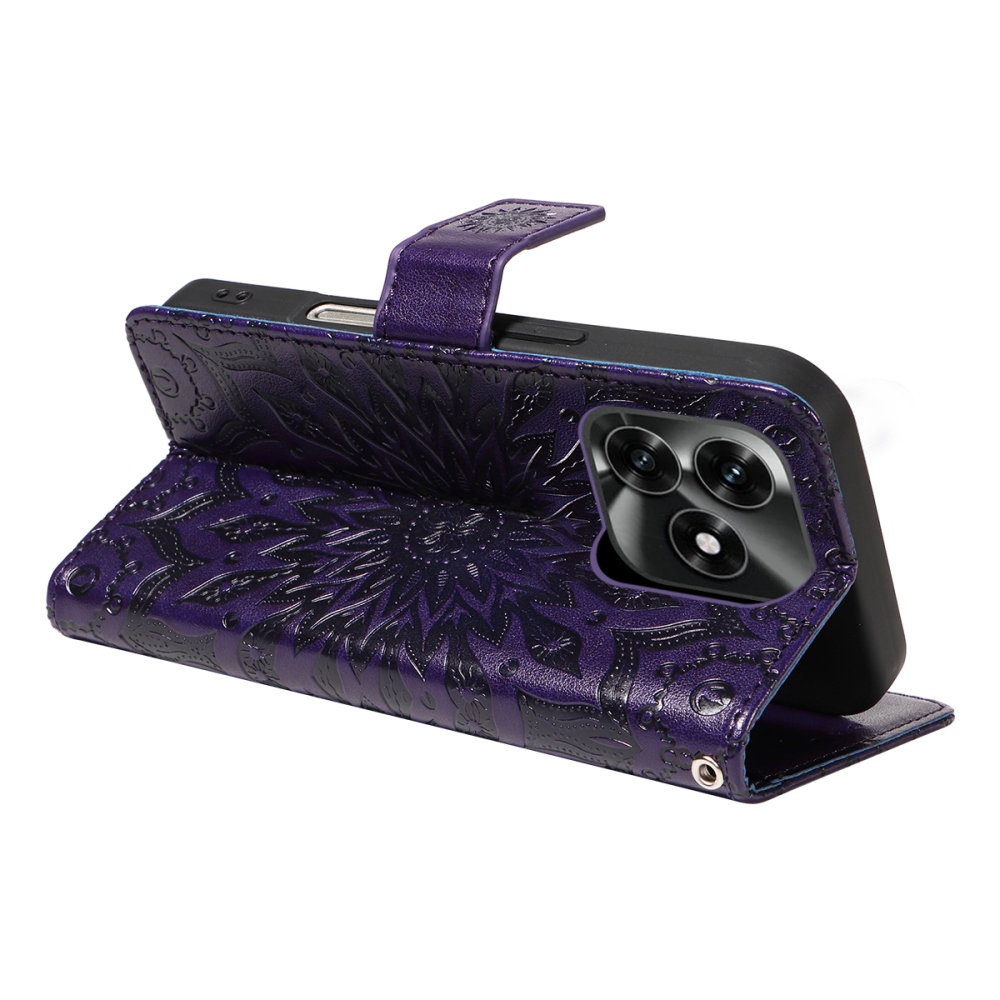 Sunflower knižkové puzdro na Honor X5c Plus - tmavofialové