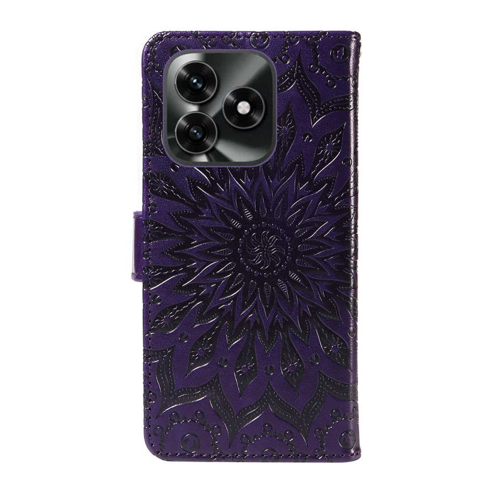 Sunflower knižkové puzdro na Honor X5c Plus - tmavofialové