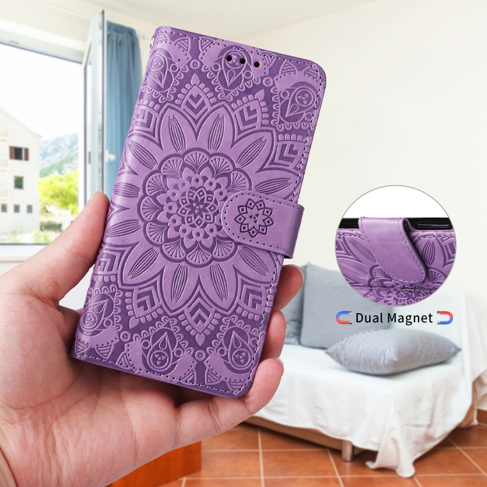 Sunflower knižkové púzdro na mobil Xiaomi 17T - fialové